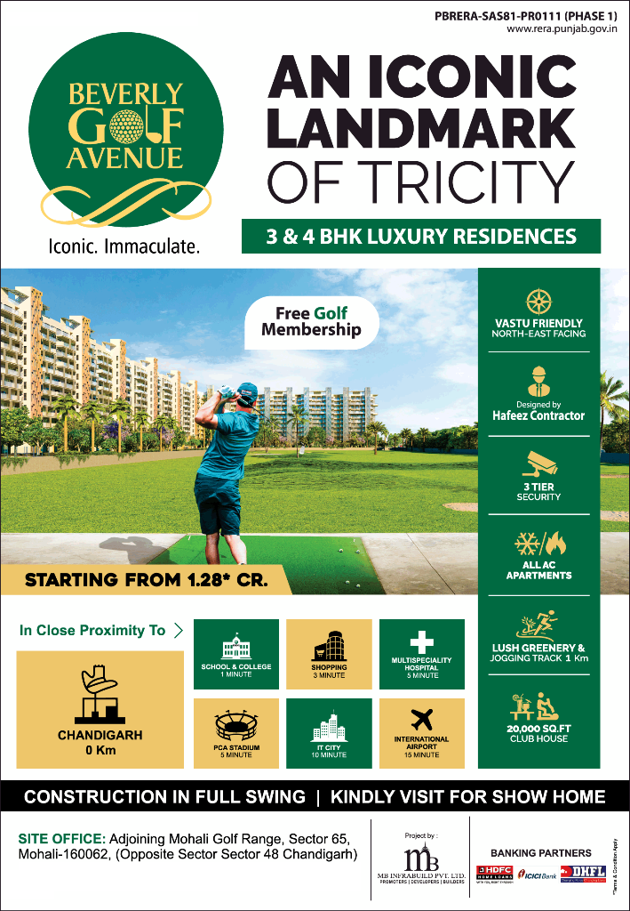 MB Beverly Golf Avenue offer free golf membership in Mohali